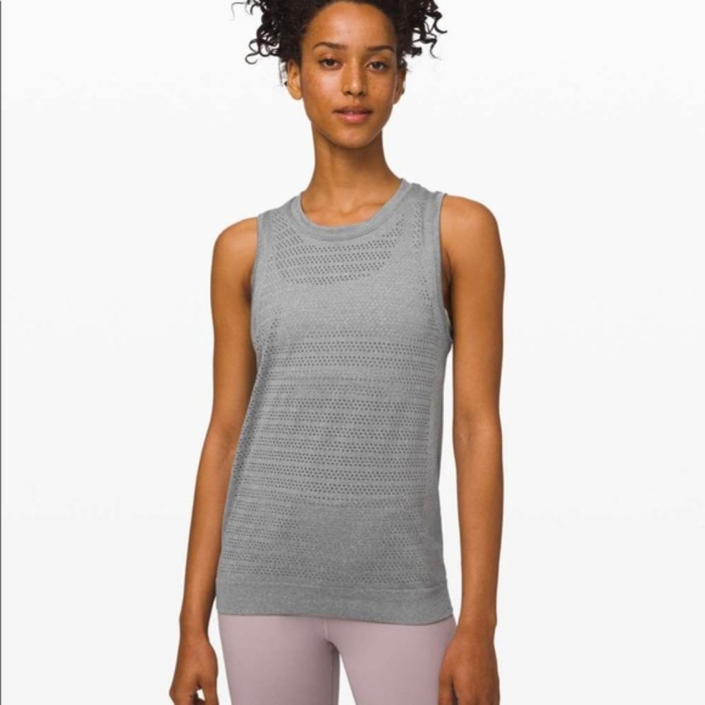 Lululemon Breeze By Muscle Tank II Squad Gray 6